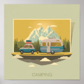 Carvan Camping Poster (Voorkant)