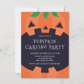Carve & Celebrate Halloween Uitnodiging (Voorkant)