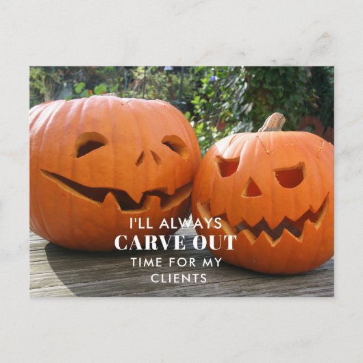 Carve Out Time – Elegant Fall Referral | Real Esta Aankondigingskaart (Voorkant)