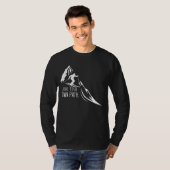 Carve Your Own Path Mannen met lange mouwen T-shir T-shirt (Voorkant volledig)