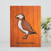 Carved Atlantic Puffin (Staand voorkant)