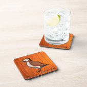 Carved Atlantic Puffin Beverage Coaster Bier Onderzetter (Rechterzijde)