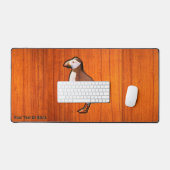 Carved Atlantic Puffin Bureaumat (Keyboard & Muis)