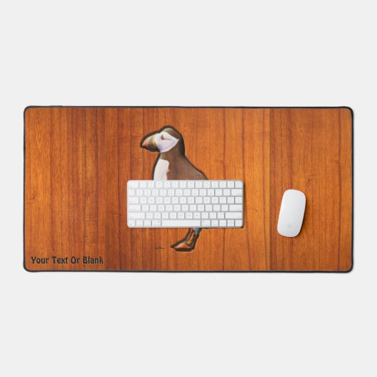 Carved Atlantic Puffin Bureaumat (Keyboard & Muis)