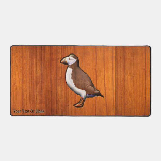 Carved Atlantic Puffin Bureaumat (Voorkant)