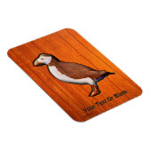 Carved Atlantic Puffin Magneet (Rechterzijde)