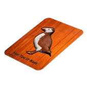 Carved Atlantic Puffin Magneet (Linkerzijde)