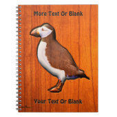 Carved Atlantic Puffin Notitieboek (Voorkant)
