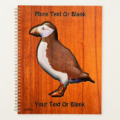 Carved Atlantic Puffin Planner (Voorkant)