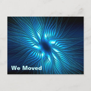 Carved Blue Star Aankondigingskaart