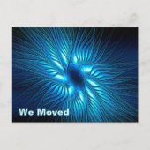 Carved Blue Star Aankondigingskaart (Voorkant)