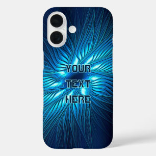 Carved Blue Star iPhone 16 Hoesje