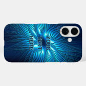 Carved Blue Star Case-Mate iPhone Case (Achterkant (horizontaal))