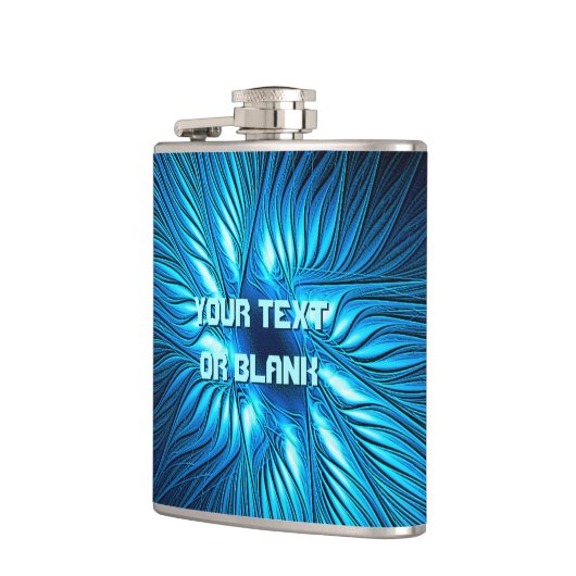 Carved Blue Star Heupfles (Links)