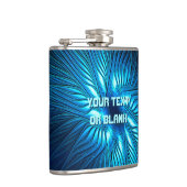 Carved Blue Star Heupfles (Rechts)