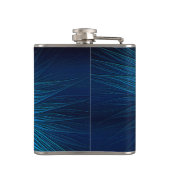 Carved Blue Star Heupfles (Achterkant)