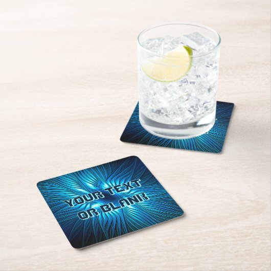 Carved Blue Star Kartonnen Onderzetters (Insitu)