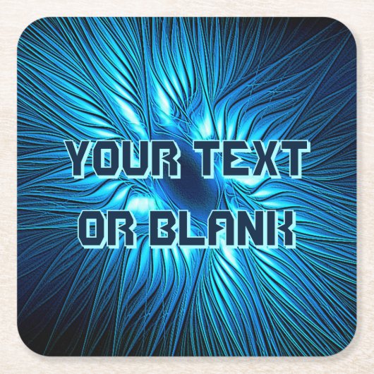 Carved Blue Star Kartonnen Onderzetters (Voorkant)