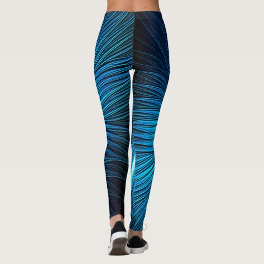 Carved Blue Star Leggings (Achterkant)