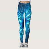 Carved Blue Star Leggings (Voorkant)