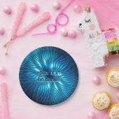 Carved Blue Star Papieren Bordje (Feest)