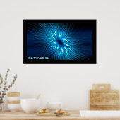 Carved Blue Star Poster (Keuken)