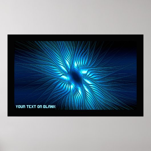 Carved Blue Star Poster (Voorkant)