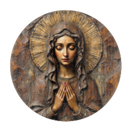 Carved Devotion  Wooden Mary Snijplank