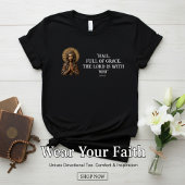 Carved Devotion  Wooden Mary T-shirt