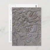 Carved dragon medallion briefkaart (Voorkant / Achterkant)