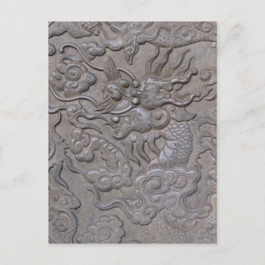 Carved dragon medallion briefkaart (Voorkant)