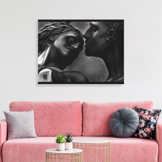 Carved Eternity #Abstract #Love #Feels #Statues Canvas Afdruk (Insitu (Woonkamer))