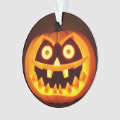 Carved Halloween Pumpkin Ornament (voorkant)
