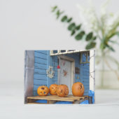 Carved Halloween Pumpkins Briefkaart (Staand voorkant)