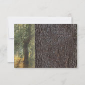 Carved Heart Tree Wedding RSVP Kaartje (Achterkant)