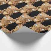 Carved Maori Tiki Face Thunder_Cove Cadeaupapier (Hoek)