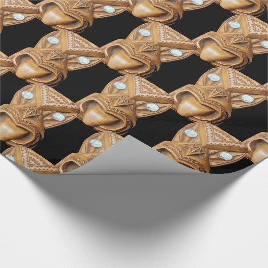 Carved Maori Tiki Face Thunder_Cove Cadeaupapier (Hoek)