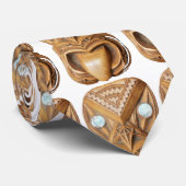 Carved Maori Tiki Face Thunder_Cove Stropdas (Opgerold)