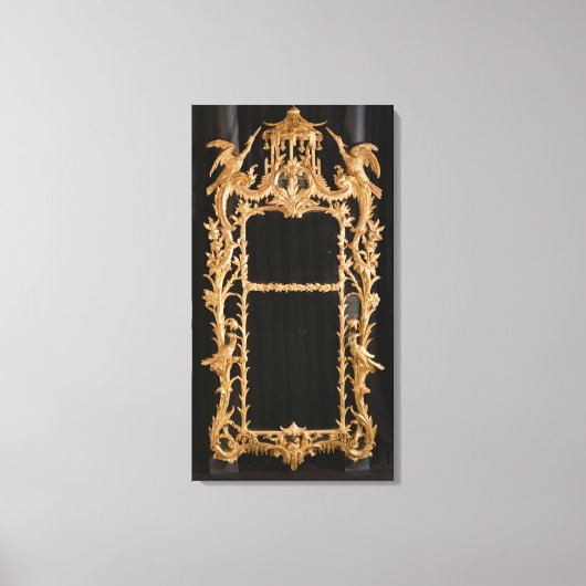 Carved mirror, c.1760 canvas afdruk (Voorkant)