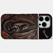Carved Mountain Dragon Case-Mate iPhone Case (Achterkant (horizontaal))