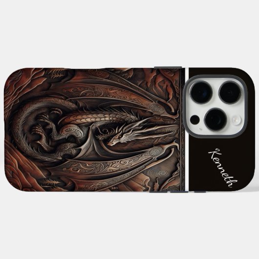Carved Mountain Dragon Case-Mate iPhone Case (Achterkant (horizontaal))