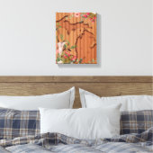 Carved Pine Wood Michigan | Floral Canvas Afdruk (Insitu (Slaapkamer))