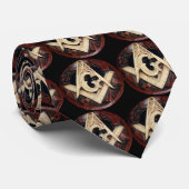 Carved Plaque Masonic Stropdas (Opgerold)