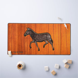 Carved Polka Dot Zebra Bureaumat