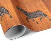 Carved Polka Dot Zebra Cadeaupapier (Rol Hoek)