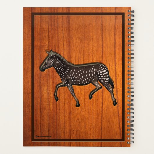 Carved Polka Dot Zebra Planner (Achterkant)