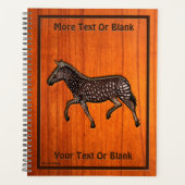 Carved Polka Dot Zebra Planner (Voorkant)