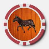 Carved Polka Dot Zebra Poker Chips (Voorkant)