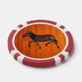 Carved Polka Dot Zebra Poker Chips (Enkel)