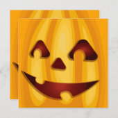 Carved pomkin glimlachend Halloween design (Voorkant / Achterkant)